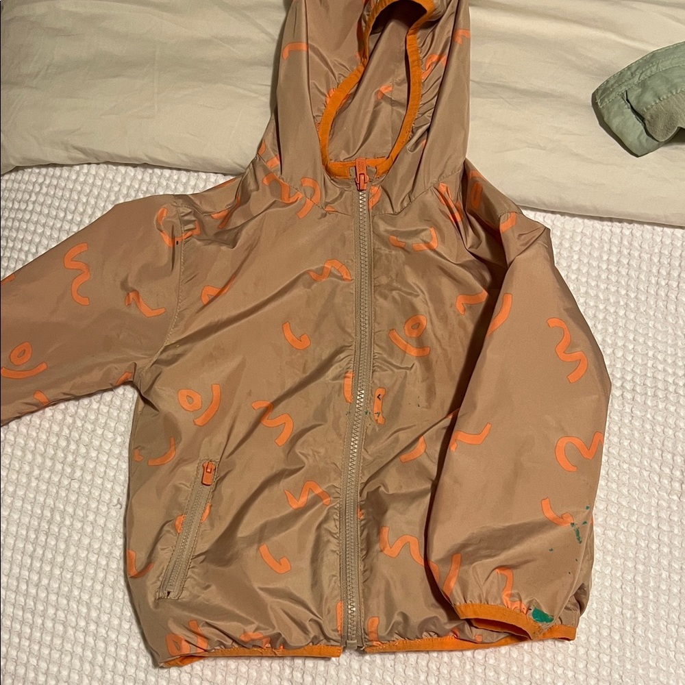 Zara Kids Beige and Orange Raincoat